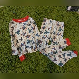 Hanna Anderson Organic Cotton Marvel Pajama Set - US 8 / 130 cm